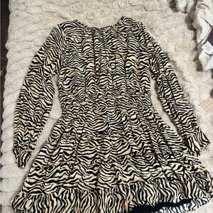 Lost + Wander Zebra Print Kids Dress